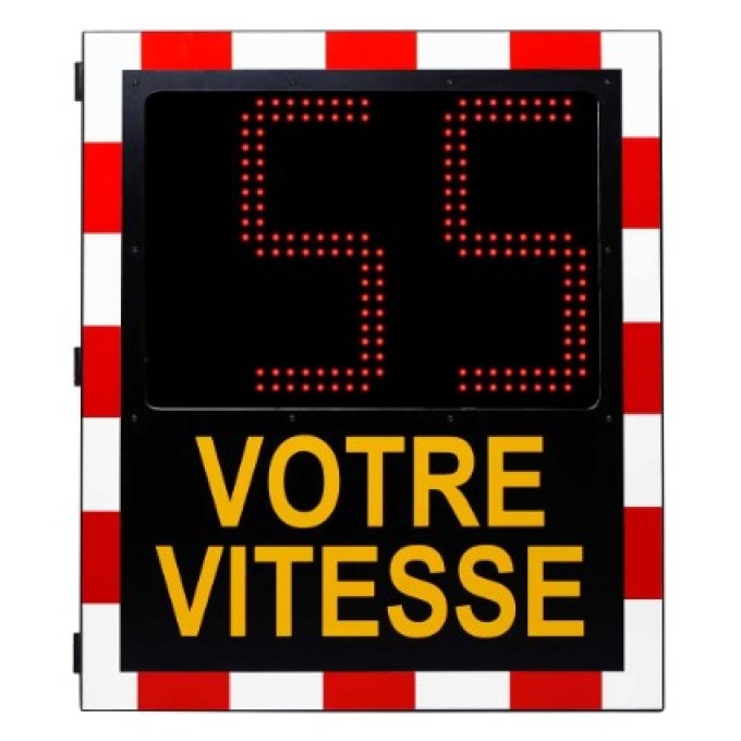 Indicator electronic avertizare viteza - panou solar